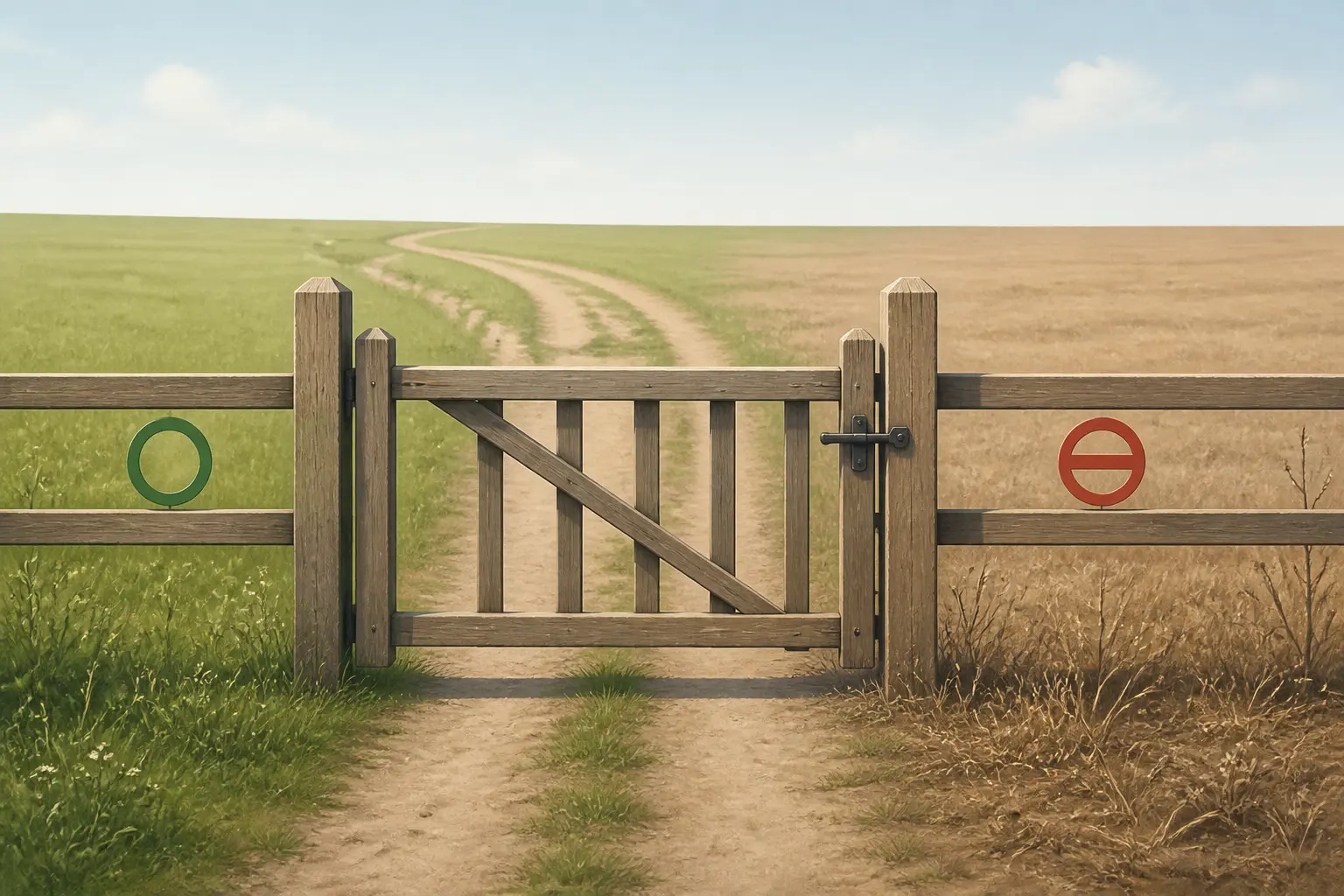 Peut-on fermer une servitude de passage : portail fermé mais franchissable sur un chemin rural
